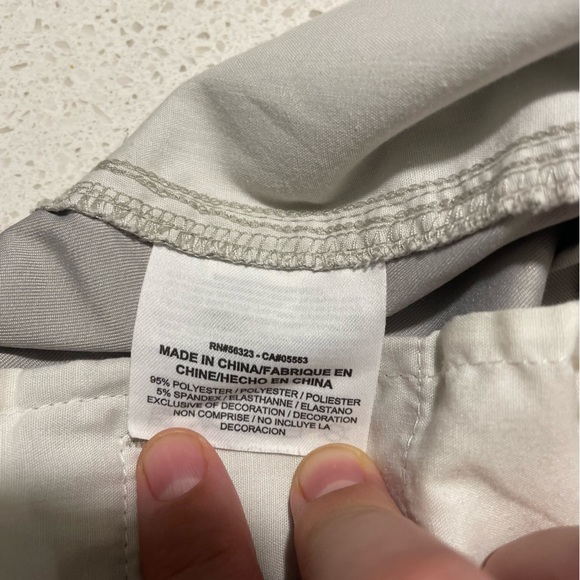 Mens 34x30 Nike Hybrid Woven Flex Golf Pants Chino Light Bone Flat Front - Picture 8 of 9